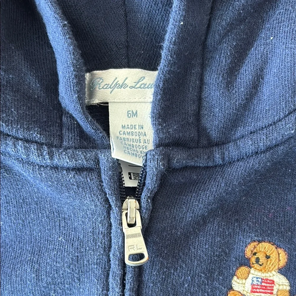 Ralph Lauren Navy Polo Bear Hoodie & Joggers Set